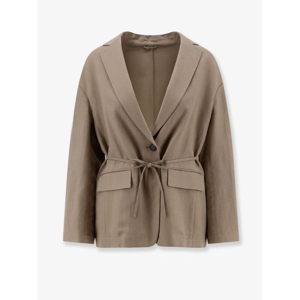 Brunello Cucinelli Women Viscose And Linen Blend Blazer